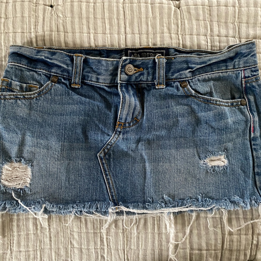 Victoria’s Secret Vintage PINK collection mini denim skirt